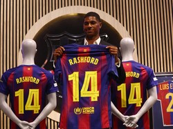 Video: Dipinjamkan MU, Rashford Kenakan Nomor 14 di Barcelona
