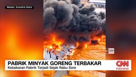 VIDEO: Pabrik Minyak Goreng Terbakar di Sumatra Utara