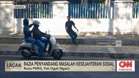 VIDEO: Razia PMKS, Pak Ogah Lari Kocar Kacir