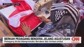 VIDEO: Berkah Pedagang Bendera Jelang Agustusan