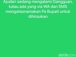 Hati-hati! Nomor Bupati Kuningan Dian Rachmat Kena Hack