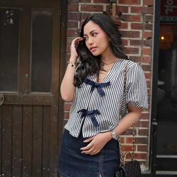 Get The Look: Ide Gaya Pakai Denim Skirt yang Simple dan Stylish ala Rachel Vennya
