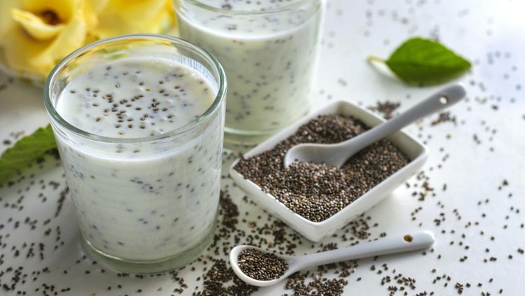 Ilustrasi smoothie chia
