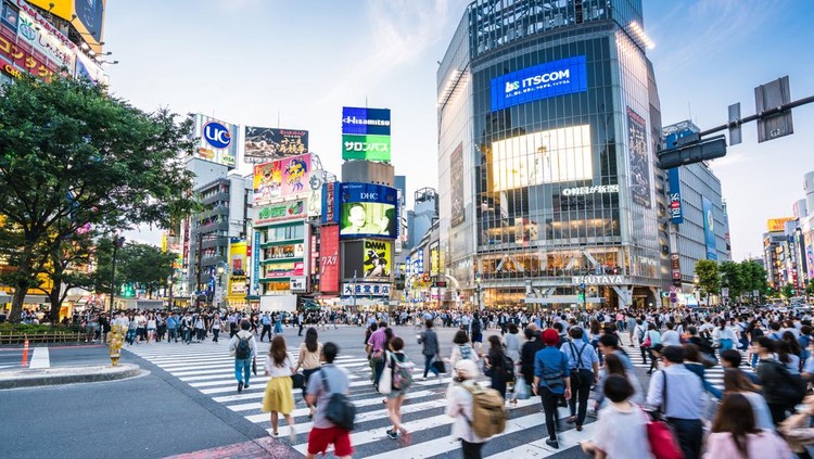 Ilustrasi Tokyo Jepang Shibuya Crossing, Asia, Japan, Shibuya Ward, Shinjuku Ward