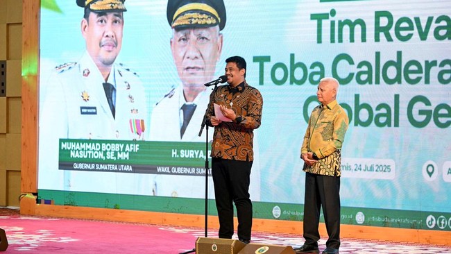 Proses revalidasi Geopark Kaldera Toba resmi berakhir, Gubernur Sumut, Bobby Nasution, optimis wilayah ini akan kembali menjadi anggota GGN UNESCO.
