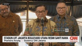 VIDEO: Stasiun LRT Jakarta Boulevard Utara Resmi Ganti Nama