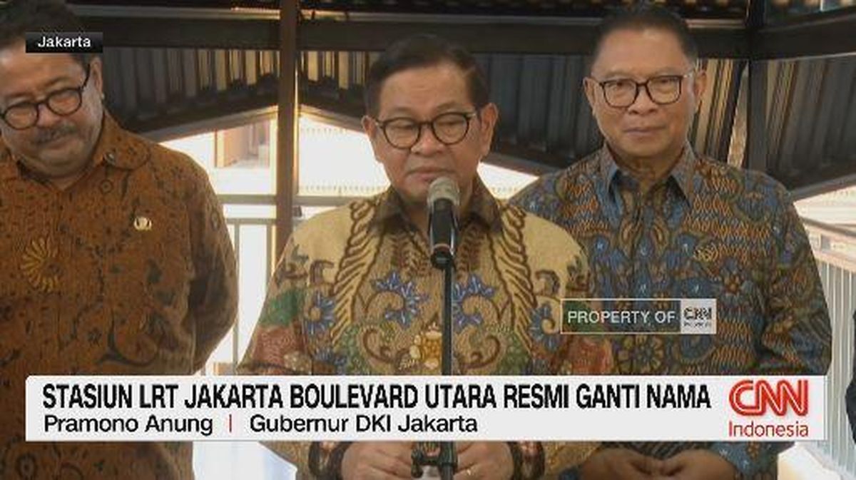 VIDEO: Stasiun LRT Jakarta Boulevard Utara Resmi Ganti Nama