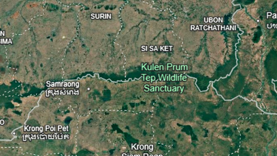Titik wilayah perbatasan Thailand dan Kamboja Titik wilayah perbatasan Thailand dan Kamboja