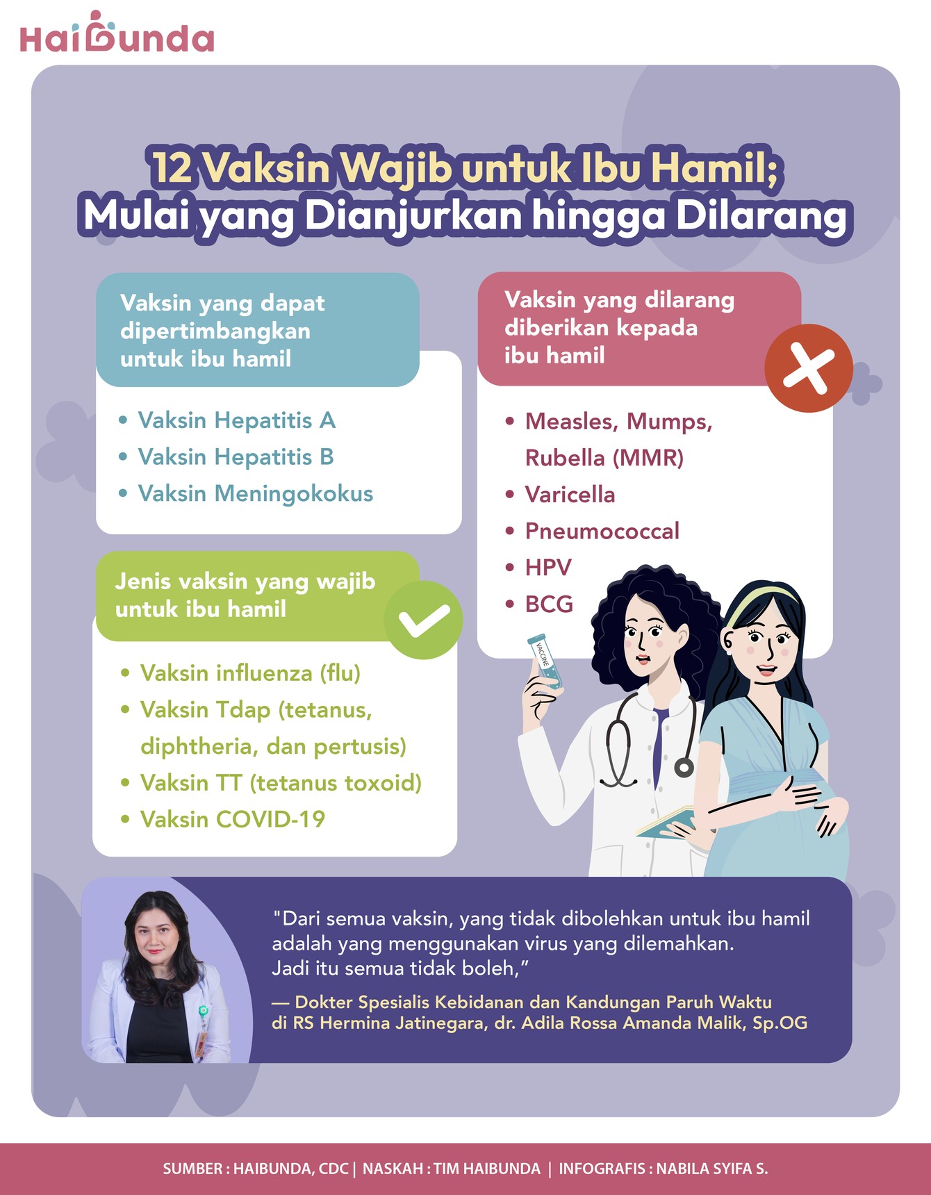 Vaksin Wajib untuk Ibu Hamil