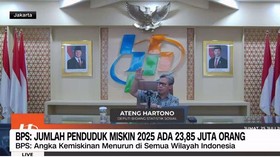 VIDEO: BPS: Jumlah Penduduk Miskin 2025 Ada 23,85 Juta Orang