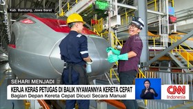 VIDEO: Kerja Keras Petugas di Balik Nyamannya Kereta Cepat