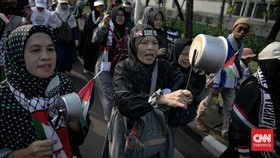 Nyaring Suara Sepanjang 4,6 Km Tuntut Krisis Kelaparan Gaza Disetop