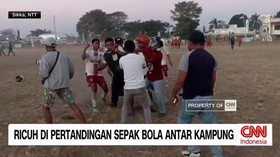 VIDEO: Ricuh di Pertandingan Sepak Bola Antar Kampung