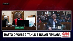 VIDEO: Vonis 3 Tahun 6 Bulan Penjara untuk Hasto Kristiyanto