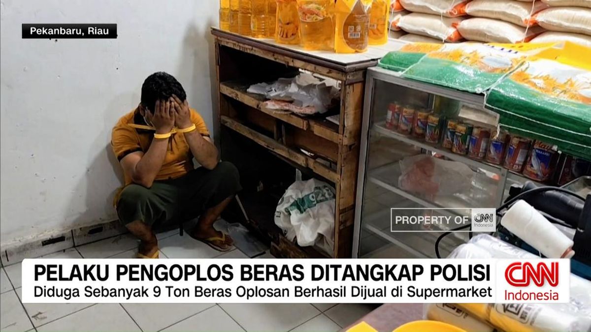 VIDEO: Pelaku Pengoplos Beras Ditangkap Polisi di Pekanbaru