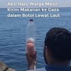 "Bottle of Hope for Gaza", Aksi Kirim Bantuan Botol Berisi Makanan Lewat Laut untuk Warga Gaza