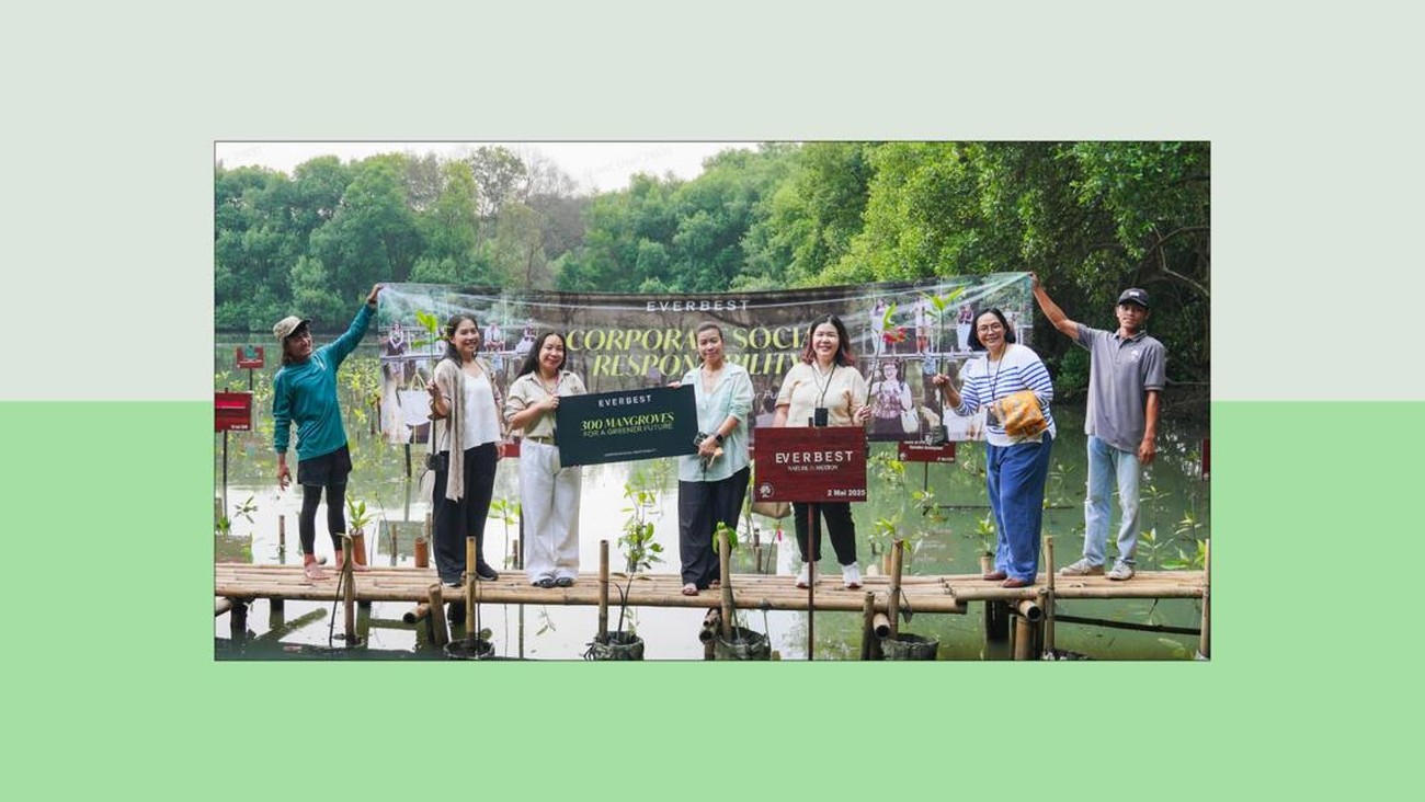Rayakan Tiga Dekade Penuh Gaya, Everbest Indonesia Tanam Mangrove di Pesisir Jakarta