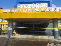 Gedung Rektorat ULM Banjarmasin Kebakaran