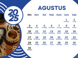 Kalender Jawa Agustus 2025 Lengkap Pasaran dan Weton
