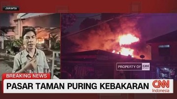 VIDEO: Pasar Taman Puring Kebakaran
