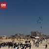 VIDEO: Momen Bantuan Kemanusiaan Dikirim ke Gaza Lewat Udara