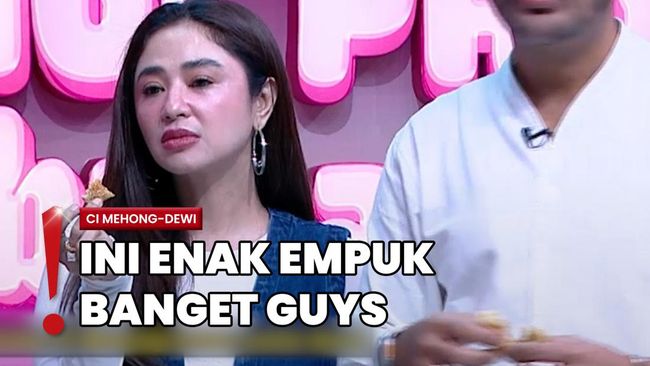 Beda Ekspresi Dewi Perssik Cobain Donat Ci Mehong dan Pinkan