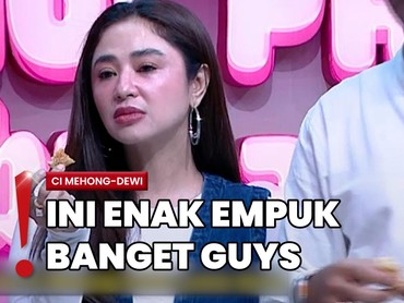 Beda Ekspresi Dewi Perssik Cobain Donat Ci Mehong dan Pinkan