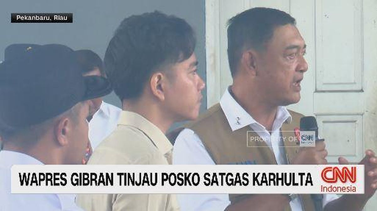 VIDEO: Wapres Gibran Tinjau Posko Satgas Karhutla