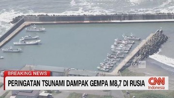 VIDEO: Gempa M8,7 di Rusia, Jepang Siaga Peringatan Tsunami