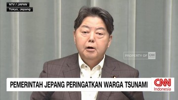 VIDEO: Pemerintah Jepang Peringatkan Warga soal Tsunami