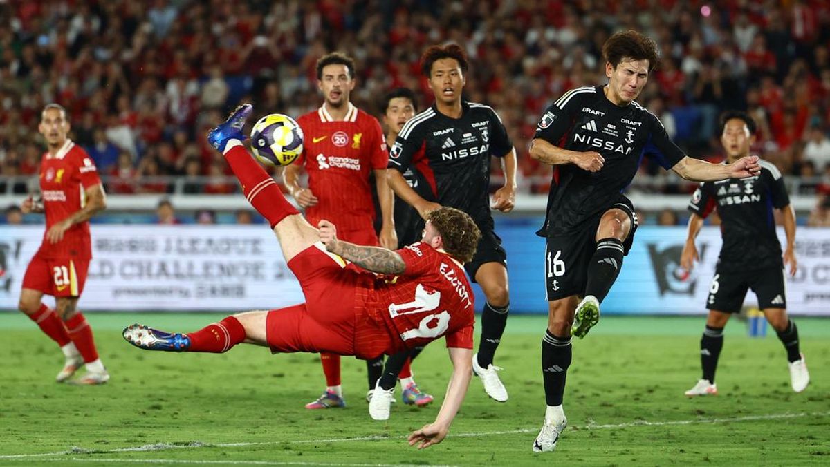 FOTO: Liverpool Tekuk Yokohama Marinos Klub Sandy Walsh