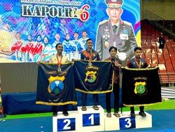 Bripda Gabriel Raih Dua Medali Kapolri Cup VI Taekwondo