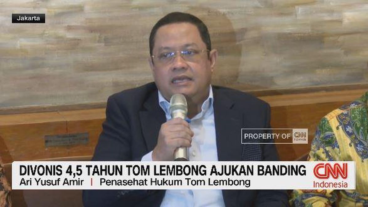 VIDEO: Divonis 4,5 Tahun, Tom Lembong Ajukan Banding