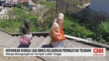 VIDEO: Kepanikan Warga Usai BMKG Keluarkan Peringatan Tsunami