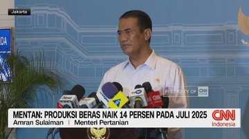 VIDEO: Mentan: Produksi Beras Naik 14 Persen Pada Juli