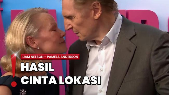 Pacaran, Pamela Anderson-Liam Mesra di Premiere ‘The Naked Gun’