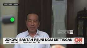 VIDEO: Jokowi Bantah Reuni UGM Settingan