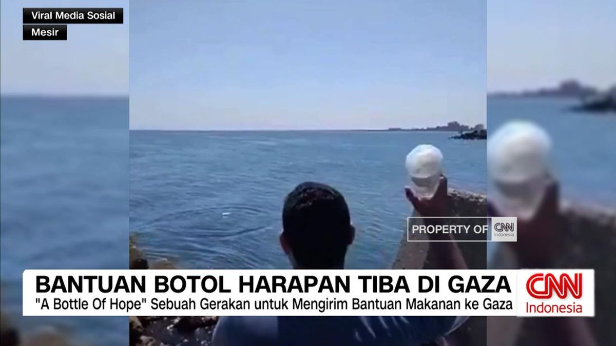 VIDEO: Bantuan Botol Harapan Tiba di Gaza