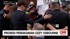 VIDEO: Prosesi Pemakaman Ozzy Osbourne Diselimuti Suasana Haru