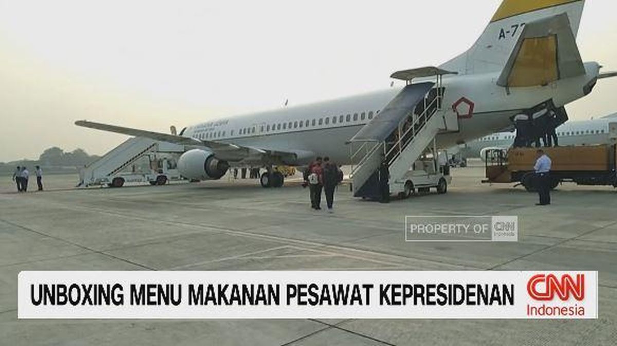 VIDEO: Unboxing Menu Makanan Pesawat Kepresidenan