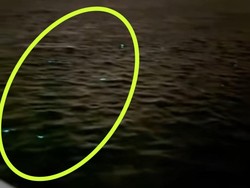 Viral Cahaya Berkilauan di Laut Suramadu Saat Malam Hari