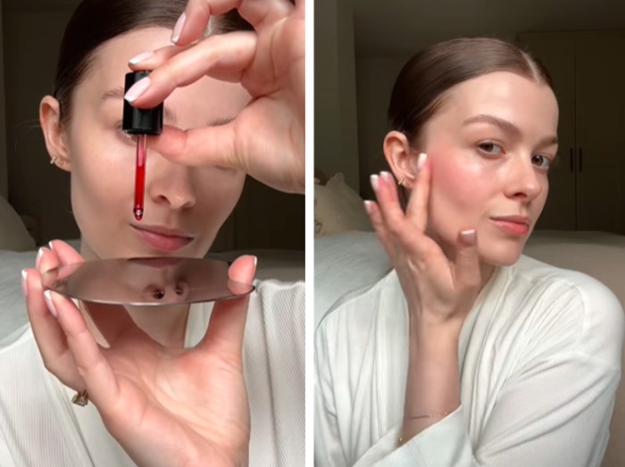 Cara Pakai Watercolor Blush/Foto: tiktok.com/elliseferguson