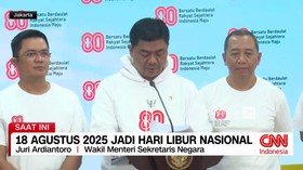 VIDEO: 18 Agustus 2025 Jadi Hari Libur Nasional