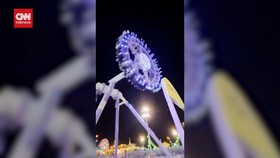 VIDEO: Detik-detik Wahana Arab Saudi Ambruk, 23 Terluka