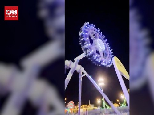 VIDEO: Detik-detik Wahana Arab Saudi Ambruk, 23 Terluka