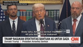 VIDEO: Trump Ragukan Efektivitas Bantuan AS Untuk Gaza