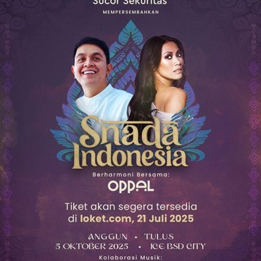 Tulus dan Anggun Bakal Sepanggung di Konser Snada Indonesia