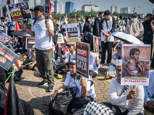 Demo Monas Minta Pemerintah RI Galang Kekuatan Dunia Dukung Palestina
