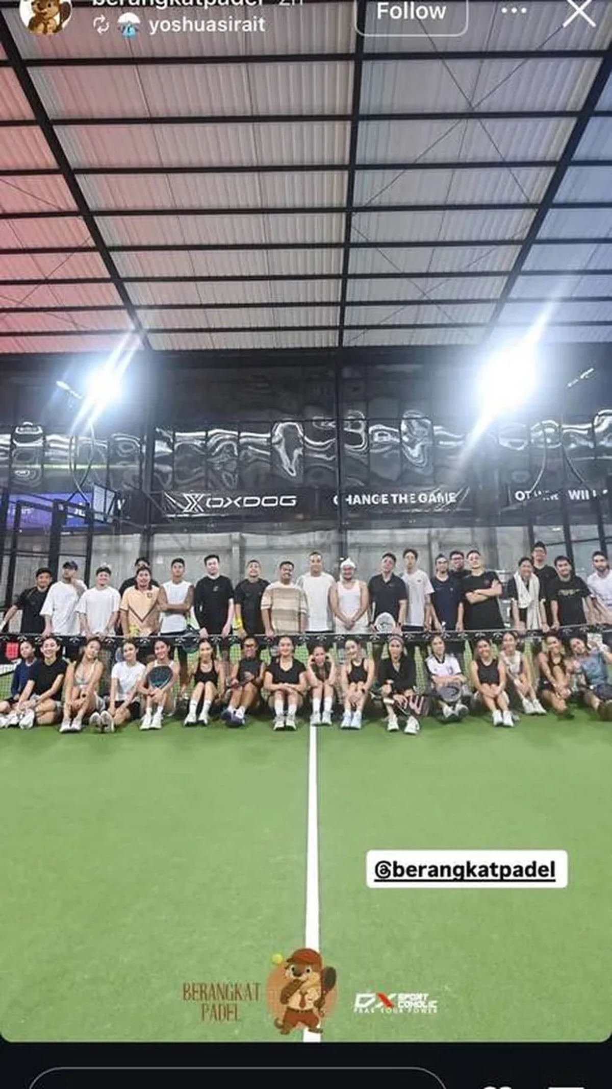 Azizah Salsha dan Philo main padel bareng