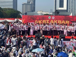 Menlu Ikut Aksi Dukung Gaza, Tegaskan Prabowo Perjuangkan Palestina Merdeka